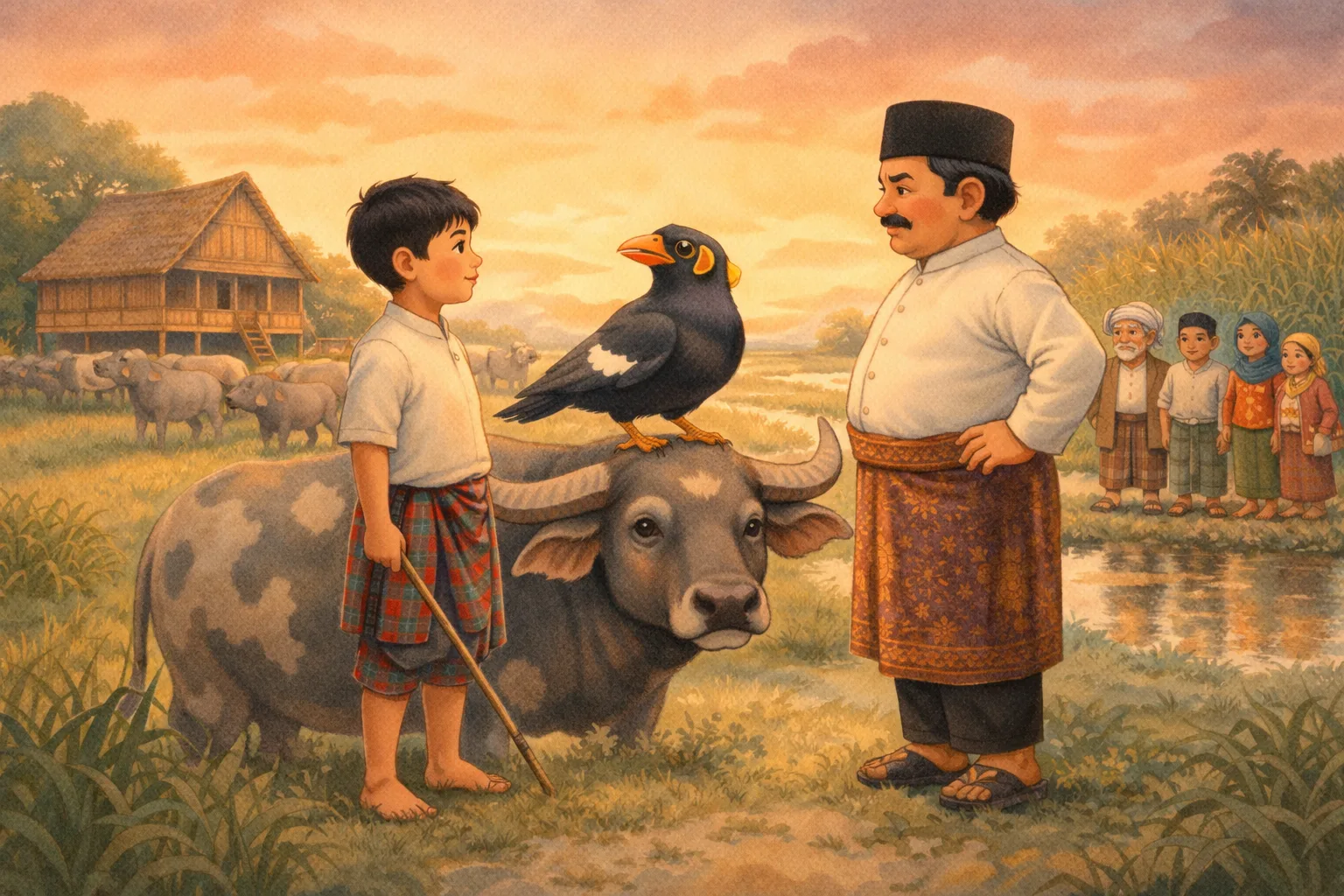 Sampul cerita Ambo Upe dan Burung Beo
