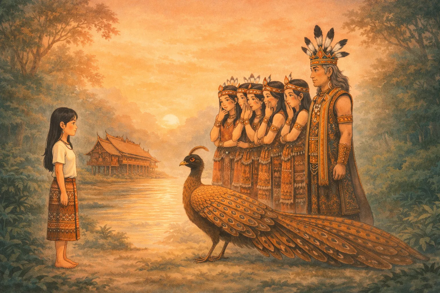Sampul cerita Asal Usul Burung Ruai