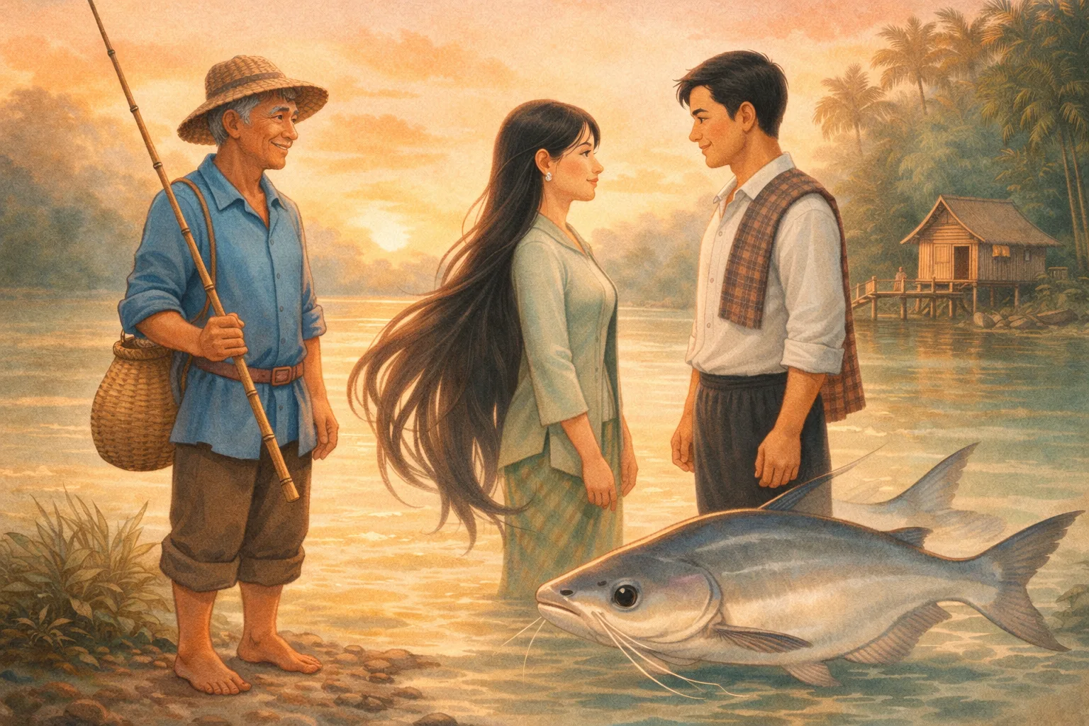 Sampul cerita Asal Usul Ikan Patin