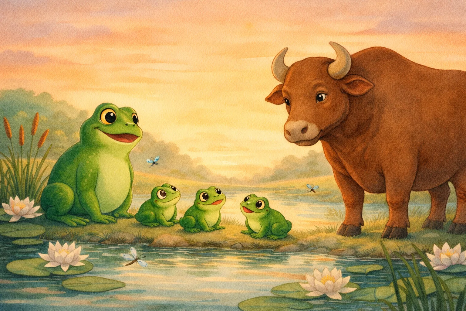 Sampul cerita Katak yang Ingin Sebesar Lembu