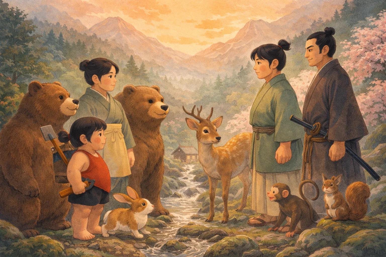 Sampul cerita Kintaro Anak Gunung