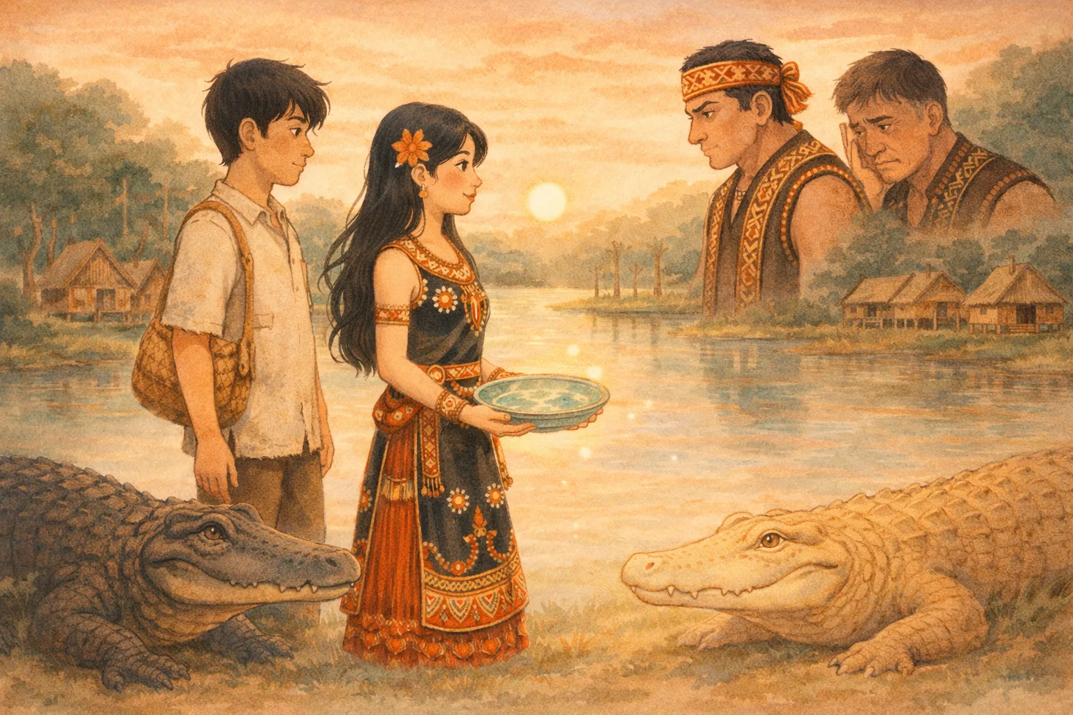 Sampul cerita Legenda Danau Malawen