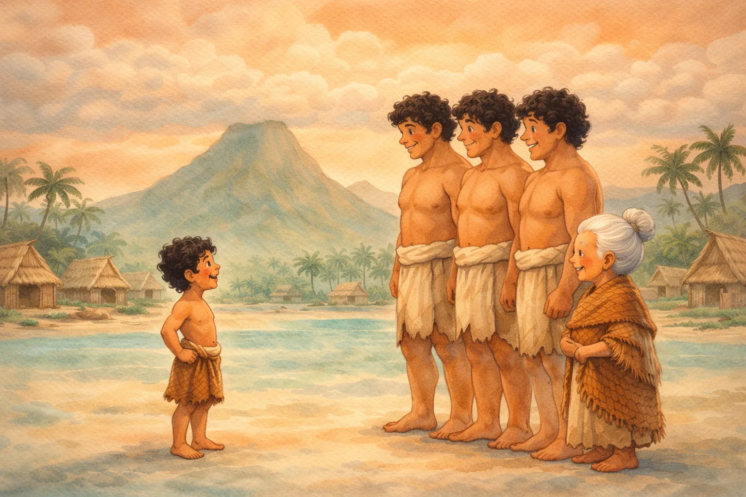 Sampul cerita Maui Mengangkat Langit