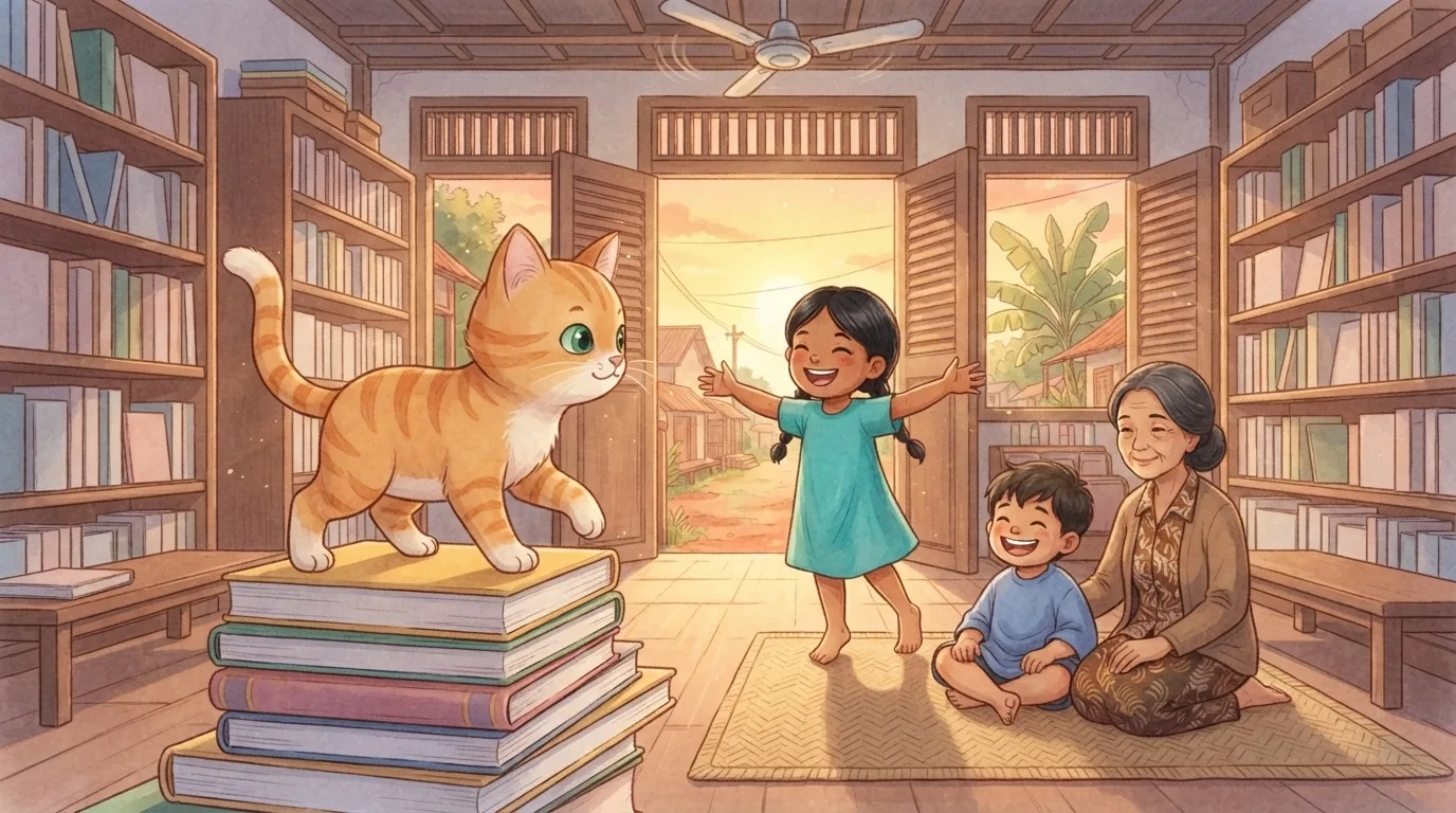 Sampul cerita Milo di Perpustakaan