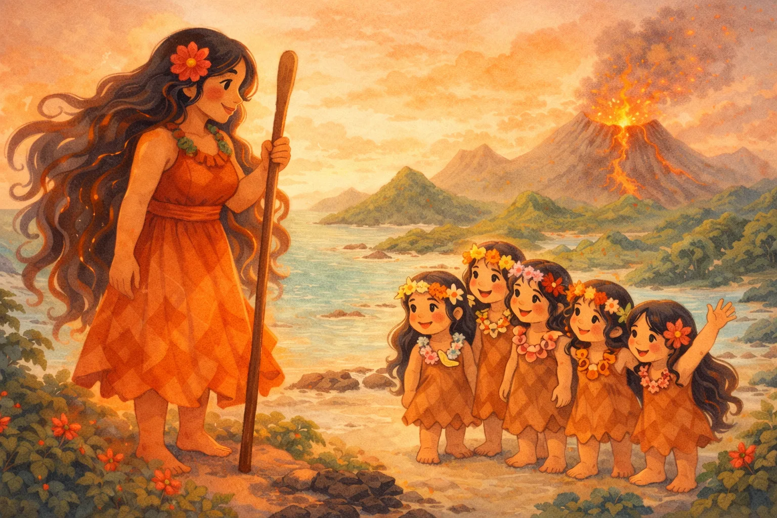 Sampul cerita Pele Sang Dewi Gunung Berapi
