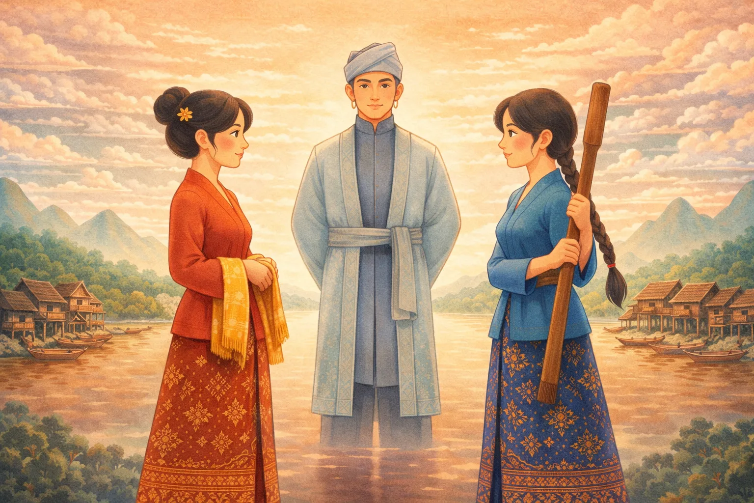 Sampul cerita Putri Santubong