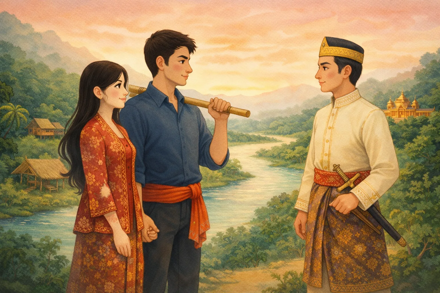 Sampul cerita Putri Serindang Bulan