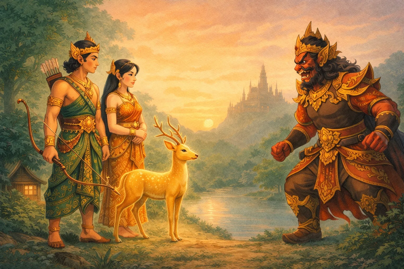 Sampul cerita Rama dan Kijang Emas