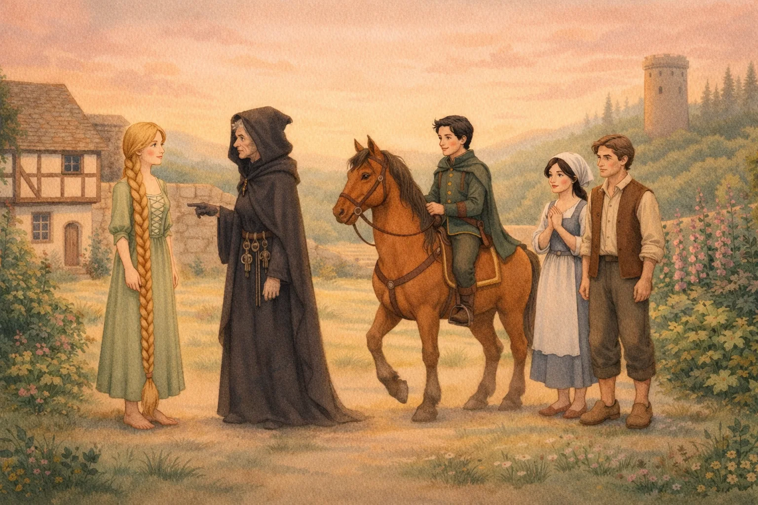 Sampul cerita Rapunzel