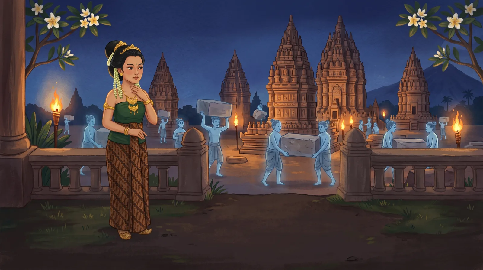 Sampul cerita Roro Jonggrang dan Seribu Candi