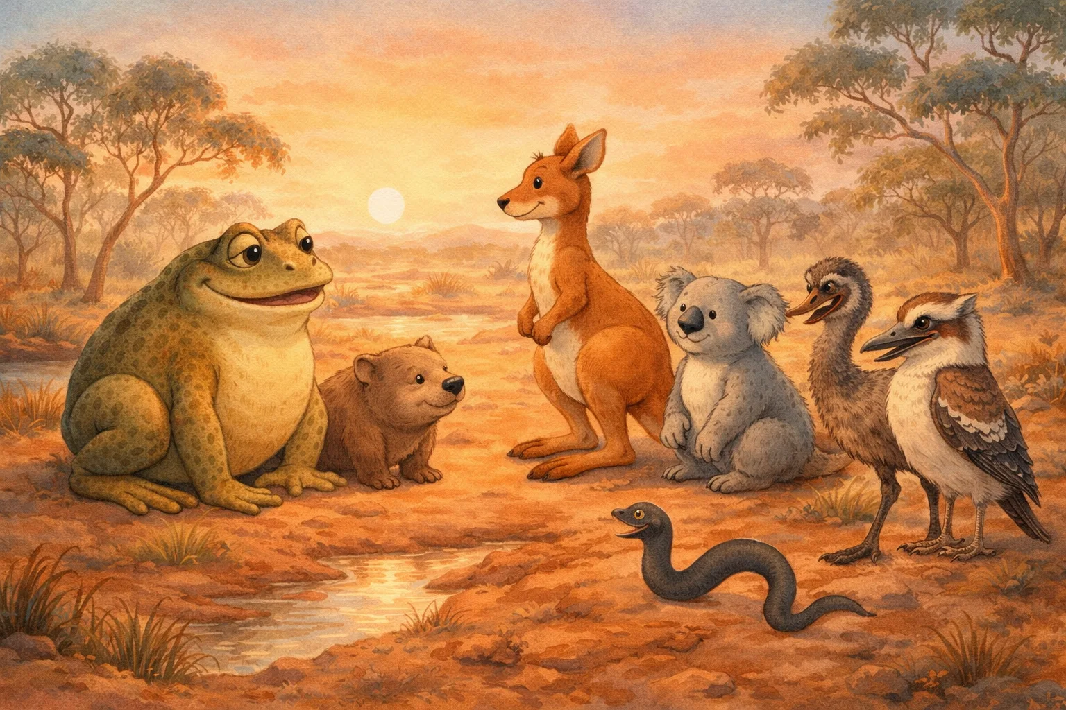 Sampul cerita Tiddalik Si Katak Haus